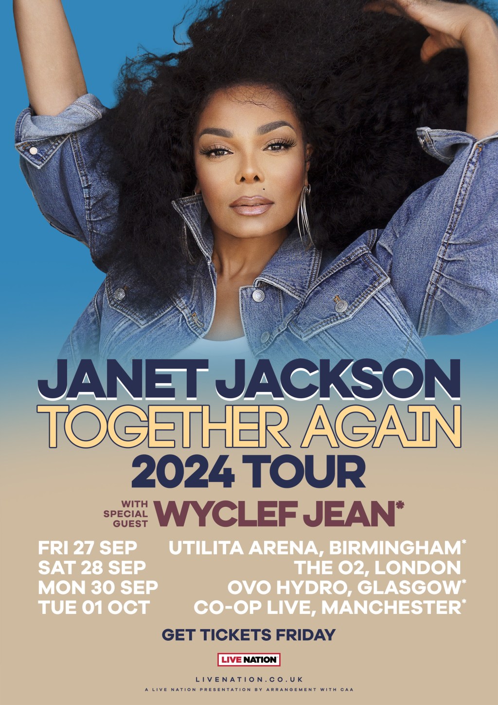 Janet Jackson 2024 Tour Poster